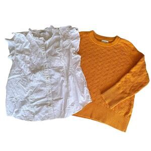 Womens Size XL Free Assembly Bundle Cottage Office Coordinated Outfit Twee Work